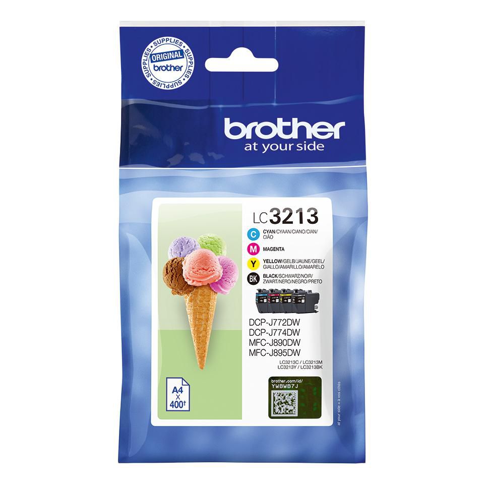 Brother LC3213VALDR ink cartridge 4 pc(s) Original High (XL) Yield Black, Cyan, Magenta, Yellow