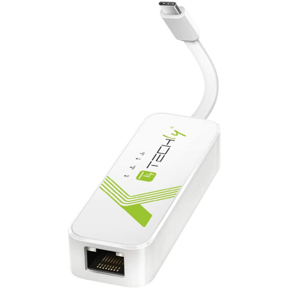 Techly USB 3.1 Typ C RJ45 10/100/1000