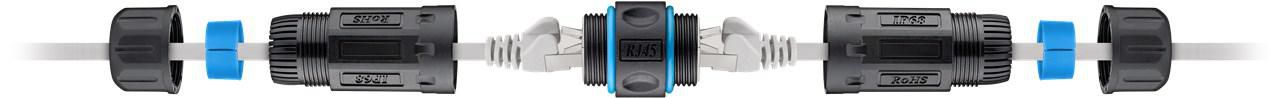 Lanview LVN-IP68-STP-CAT6A-COUPLER wire connector RJ45
