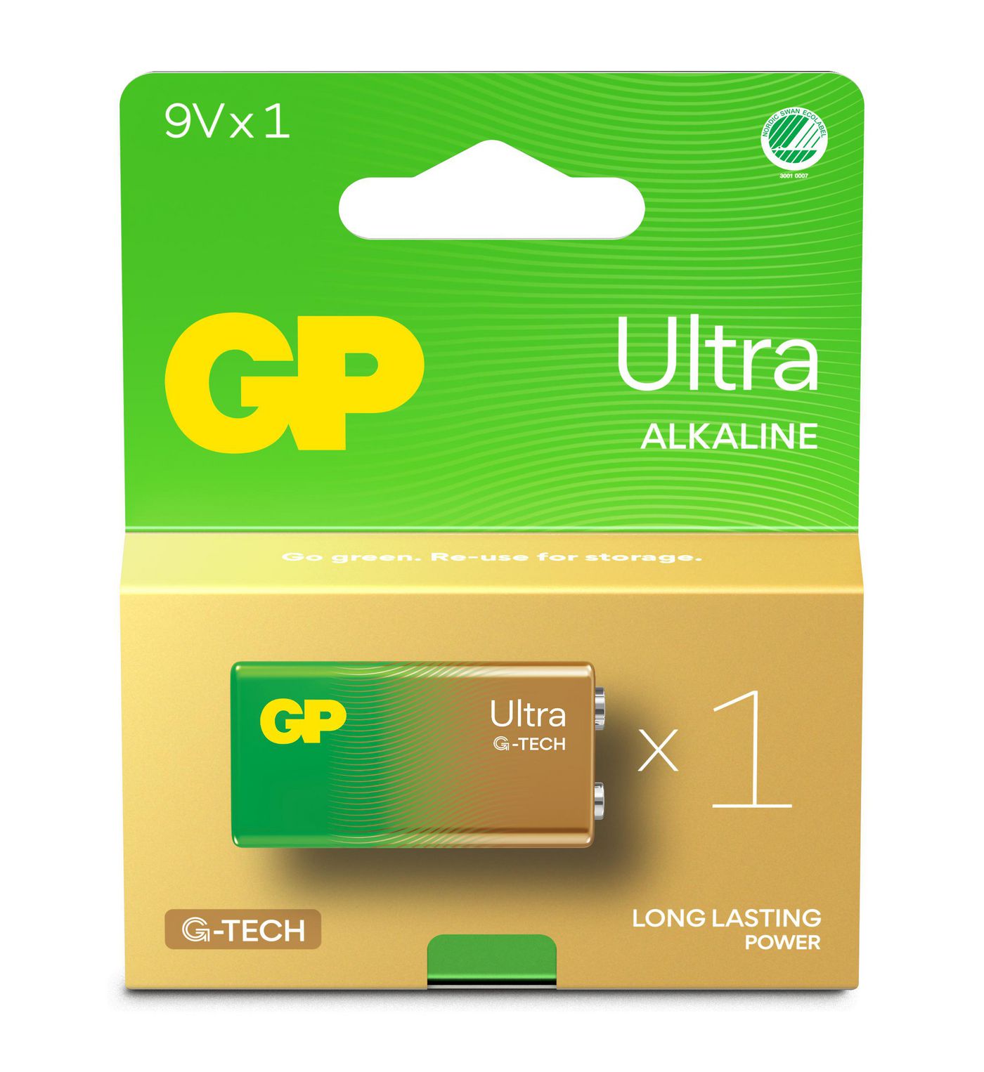 ULTRA ALKALINE 9V Battery.