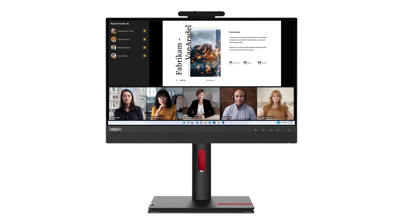 Lenovo ThinkCentre Tiny-In-One 22 Gen 5 computer monitor 54.6 cm (21.5") 1920 x 1080 pixels Full HD LED Touchscreen Black