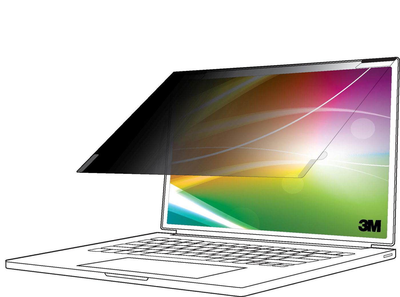 3M Bright Screen Privacy Filter for Microsoft® Surface® Laptop 3 - 5 13.5in, 3:2, BPNMS002