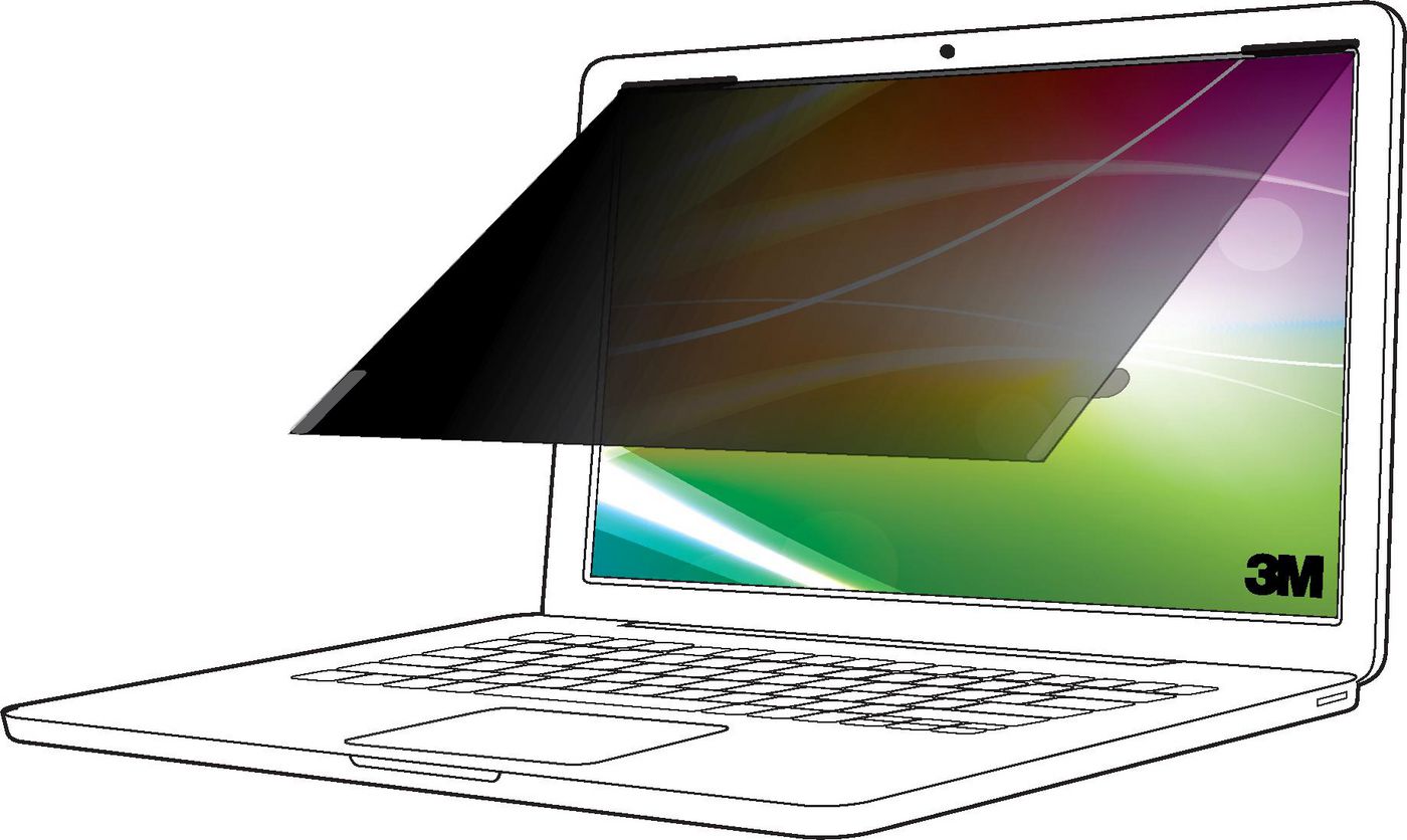 3M Bright Screen Privacy Filter for 13.3in Laptop, 16:10, BP133W1B