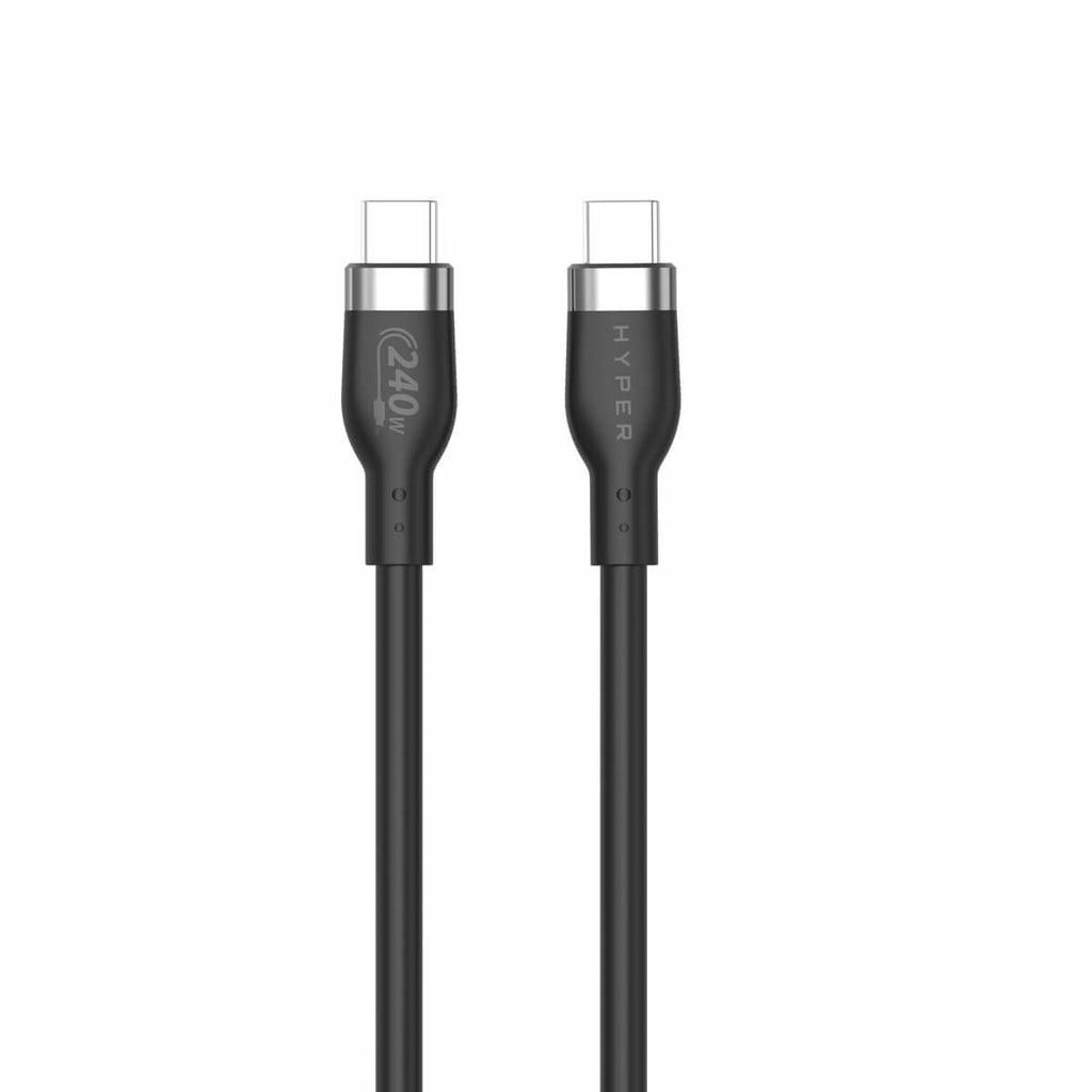 Hyper HyperJuice 240W Silicone USB-C to USB-C Cable (1m) - Black