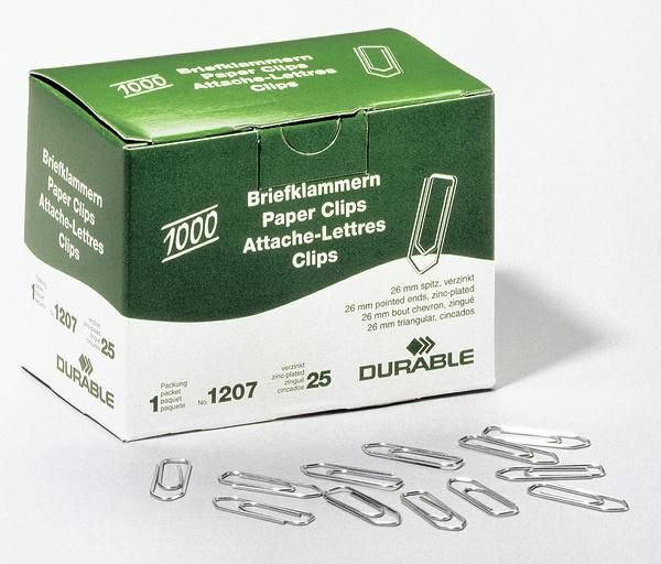 1207-25 Paper Clip Zinc Steel