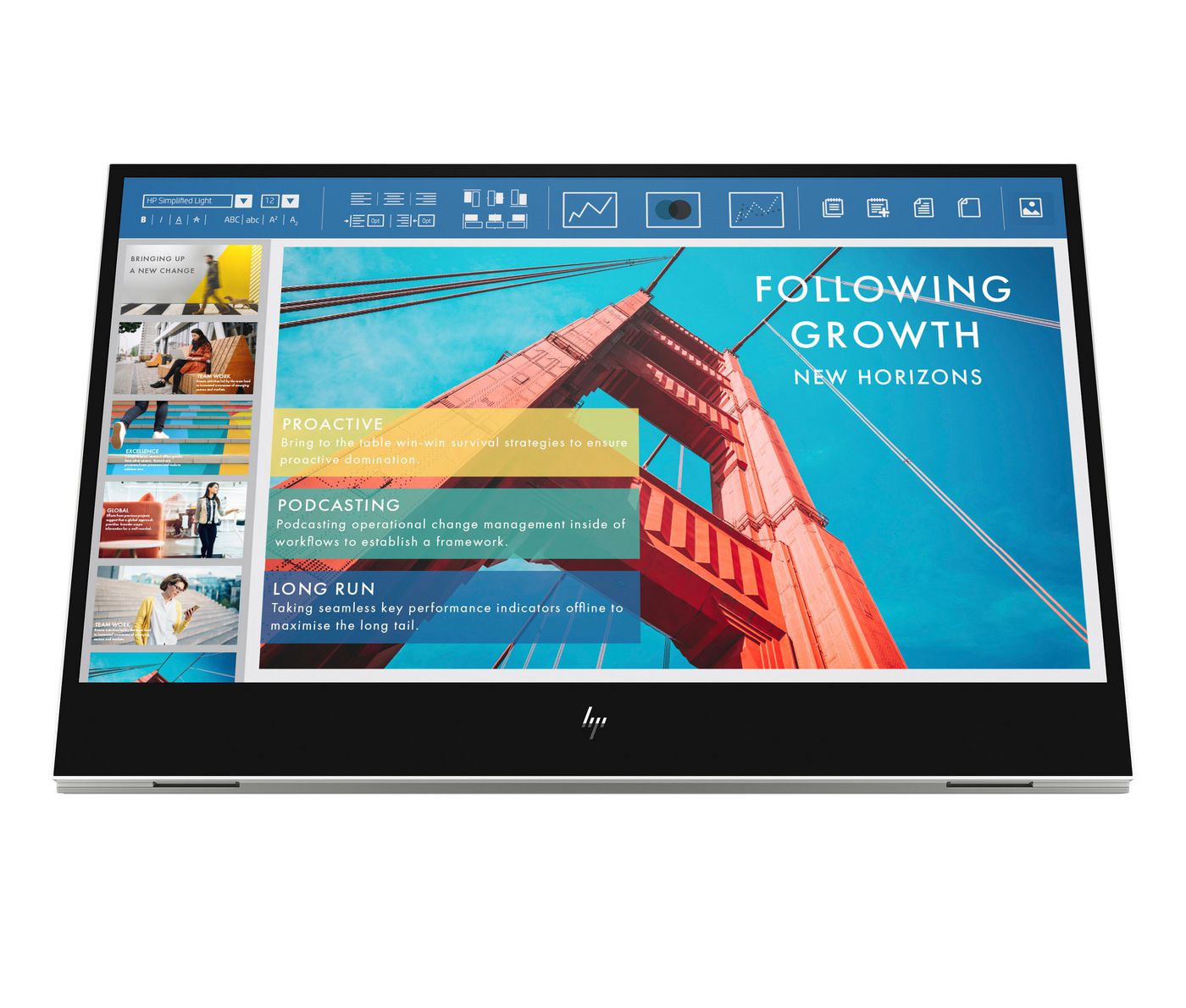 HP E-Series E14 G4 computer monitor 35.6 cm (14") 1920 x 1080 pixels Full HD LED White