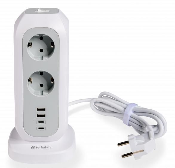 Verbatim 49547 power extension 11 AC outlet(s) Indoor White