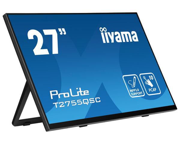 iiyama ProLite T2755QSC-B1 computer monitor 68.6 cm (27") 2560 x 1440 pixels Quad HD LCD Touchscreen Black