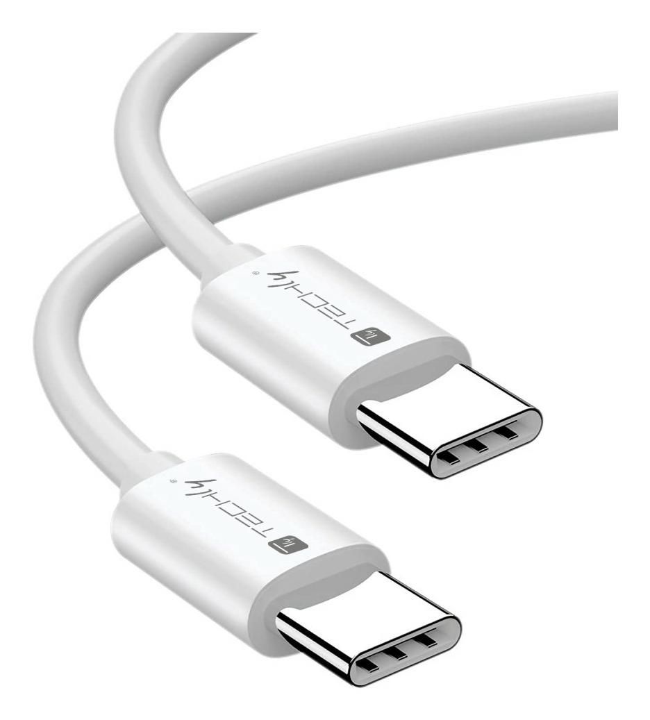 Techly ICOC-MU4-40G240W1 USB cable USB4 Gen 3x2 1 m USB C White