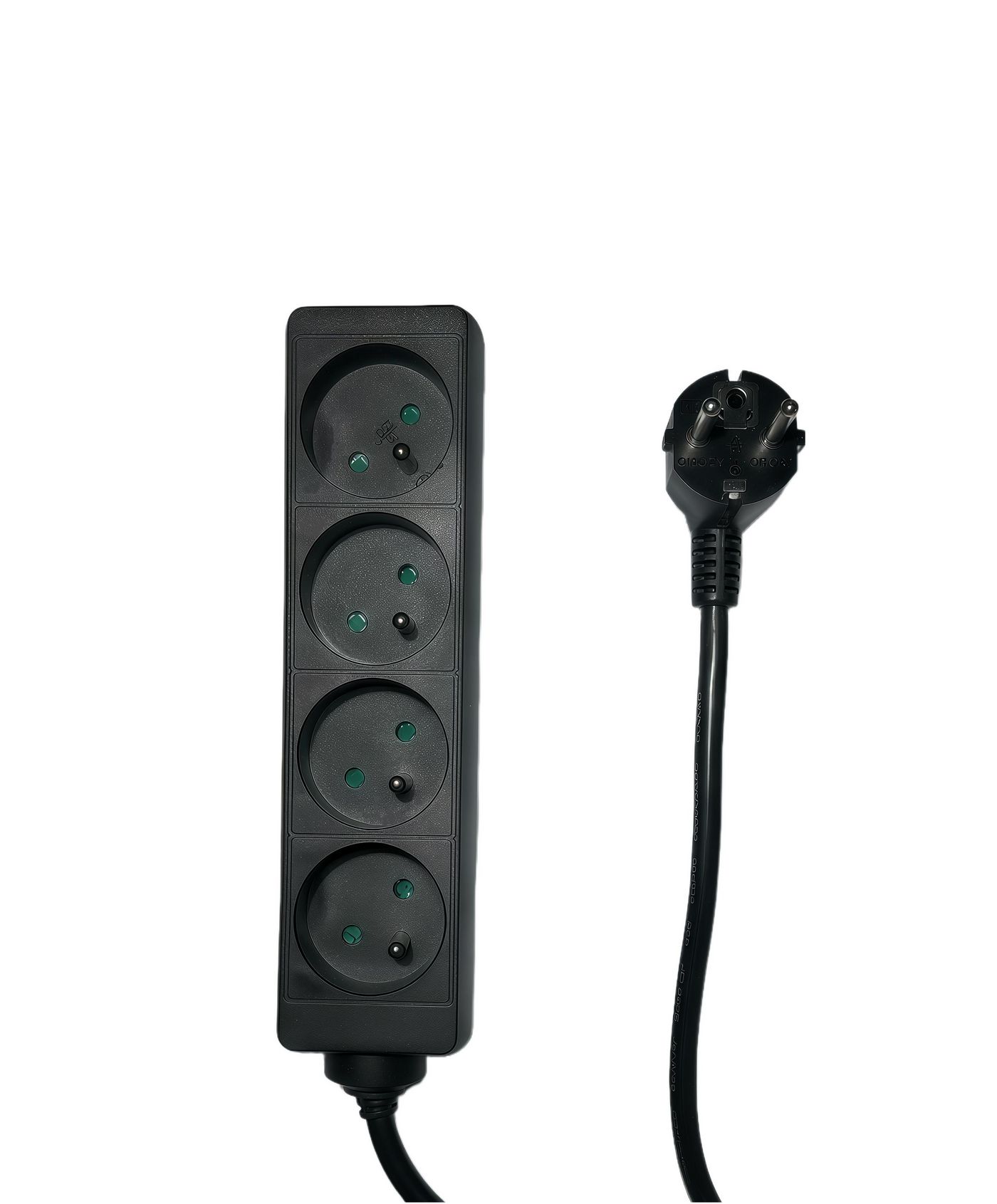 Microconnect MC-PS040150FRB power extension 1.5 m 4 AC outlet(s) Indoor Black