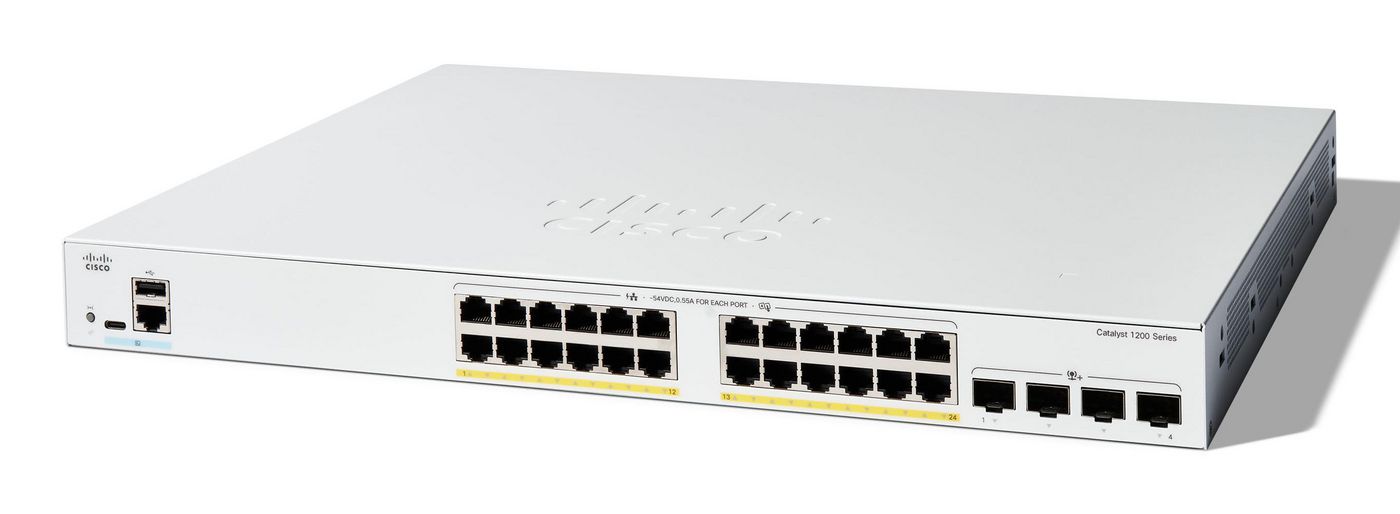 Catalyst 1200 24p GE Full PoE 4x10G SFP+