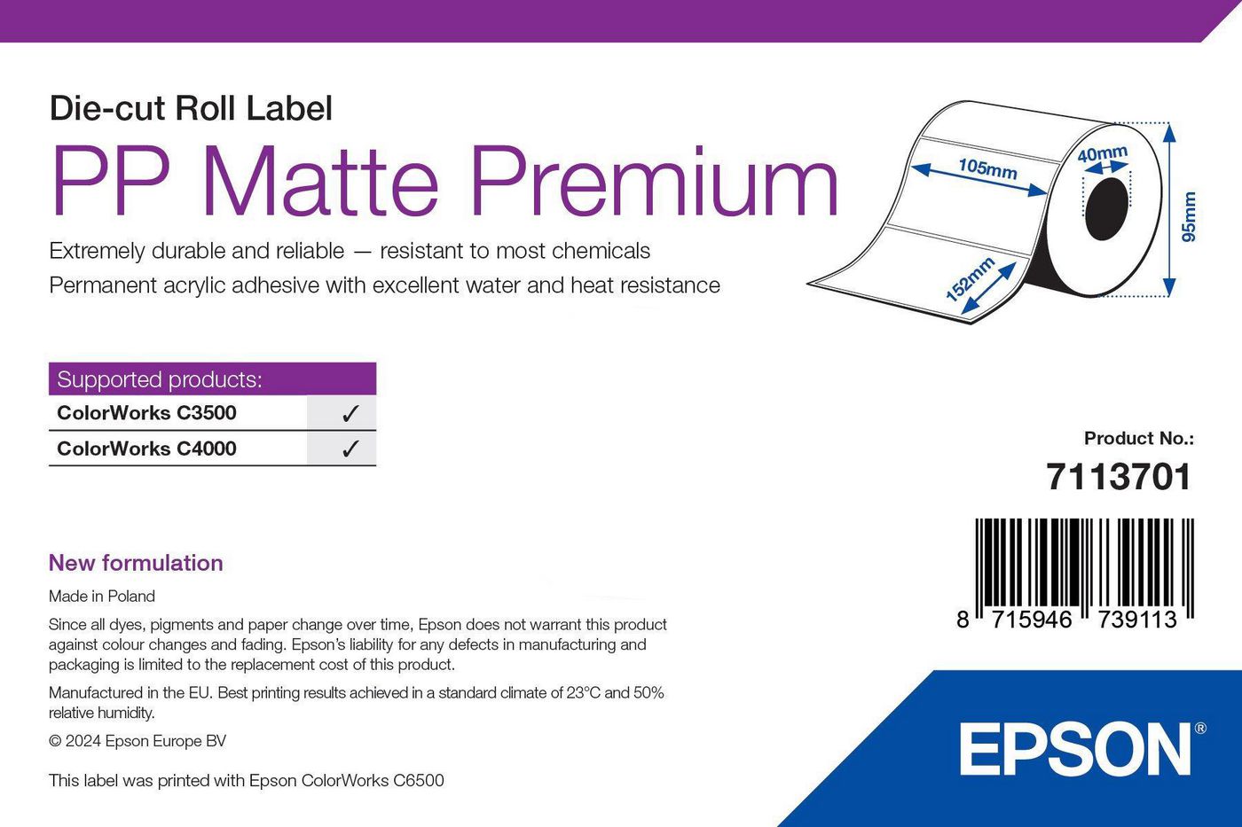 Printer Label White