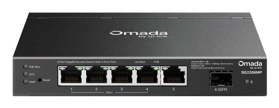 TP-Link Omada SG2206MP V1 Switch 6-porte Gigabit Ethernet PoE+