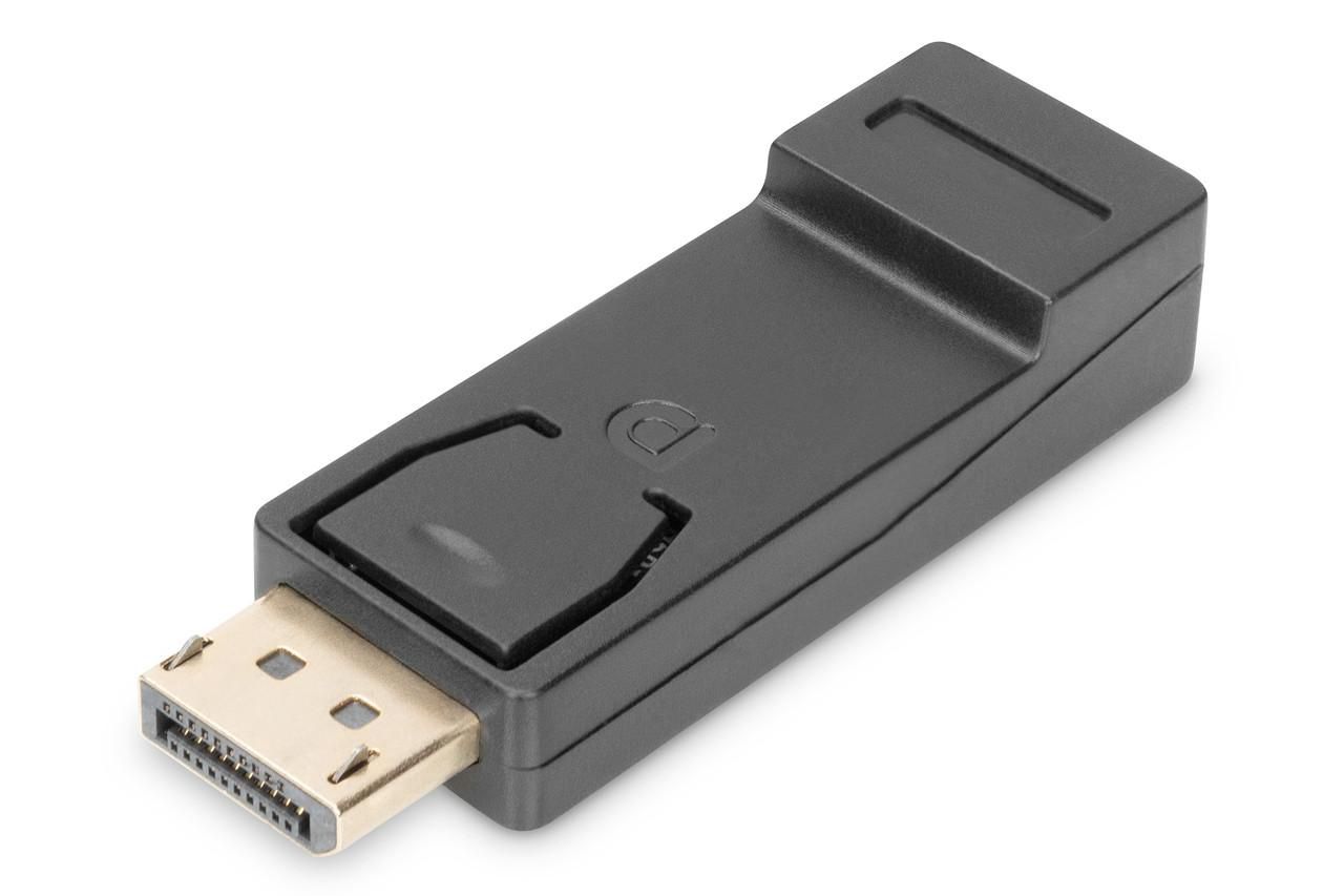 DisplayPort adapter - DP - HDMI type A M/F - w/interlock - DP 1.1a - Full HD - Black