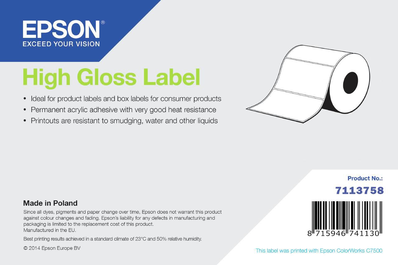 High Gloss Label, Die-Cut