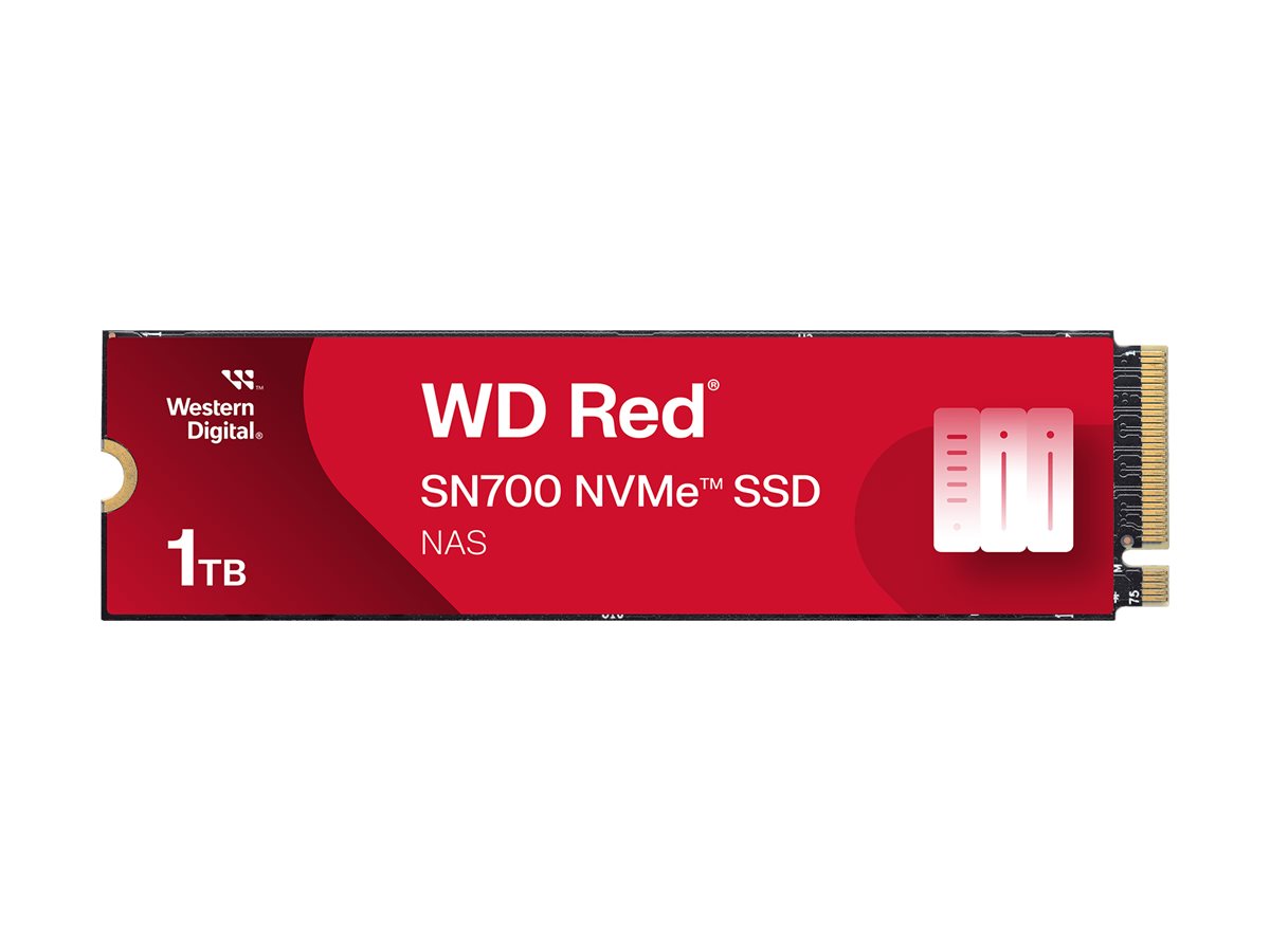 WD Red SSD SN700 NVMe 1TB M.2 2280 PCIe Gen3 8Gb/s internal drive for NAS devices POWERED BY SANDISK
