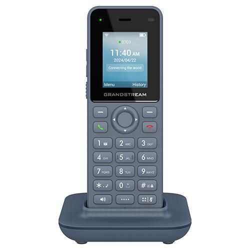 Grandstream WIFI-Handset Wireless VoIP phone With Blutooth Interface IEEE 802.11a/b/g/n/ac/ax (Wi-Fi) 3-way call capability SIP 2 lines