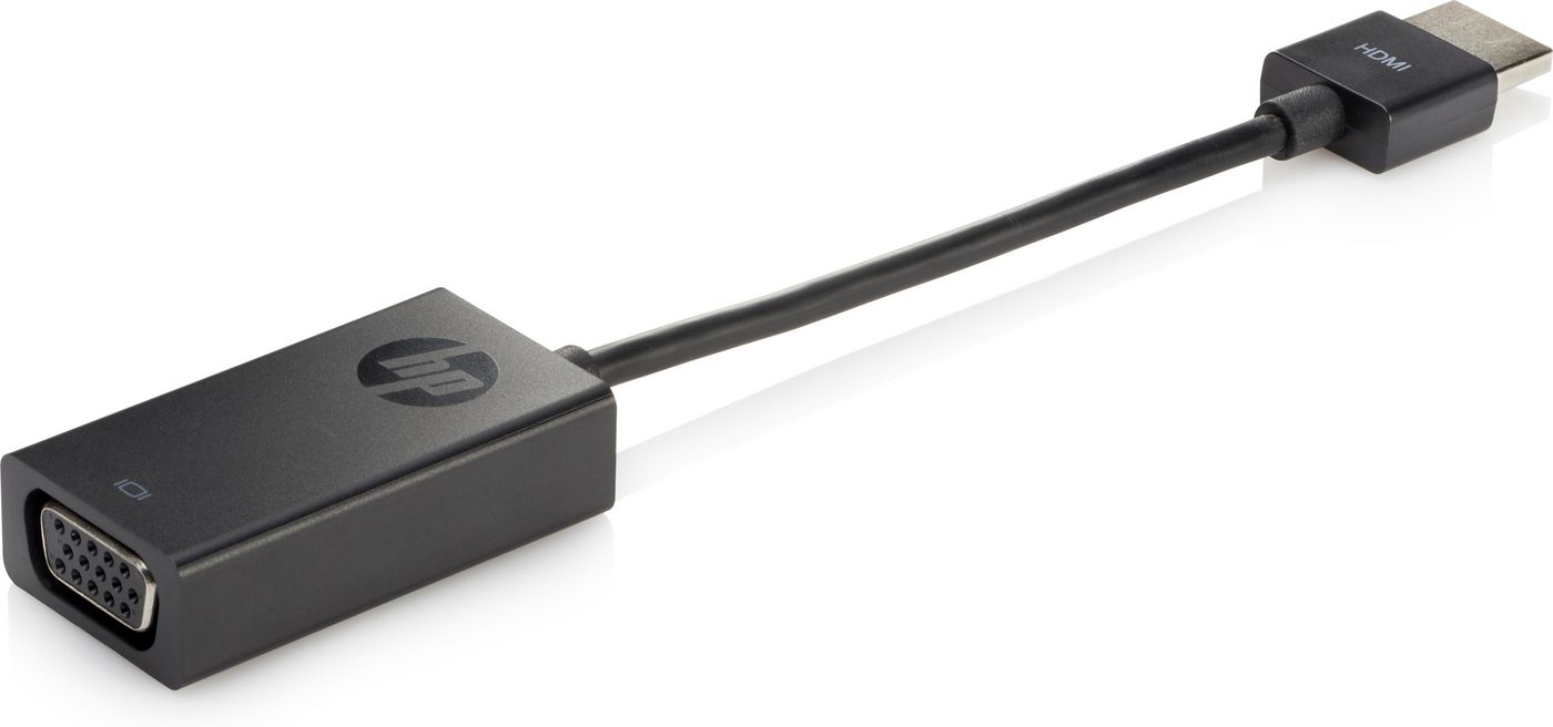 HP HDMI to VGA Cable Adapter VGA (D-Sub) HDMI Type A (Standard) Black