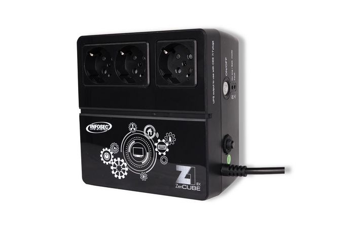 Infosec High Frequency UPS 600 VA 3 FR/SCHUKO Outlets -- Warranty 2 years --