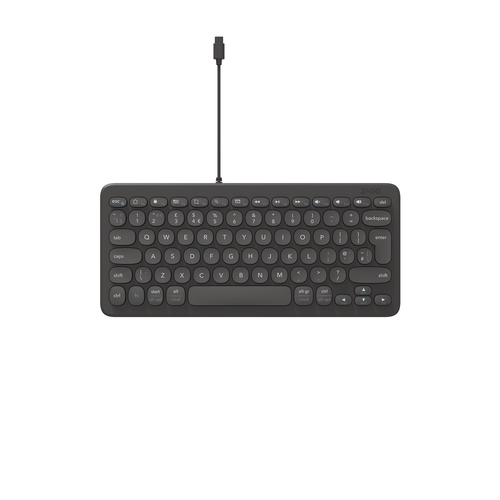 ZAGG WIRED KEYBOARD TYPE-C CHARCOAL