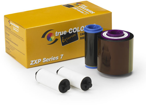 ZXP7 COLOR RIBBON YMCKO 750 IMAGES PER ROLL