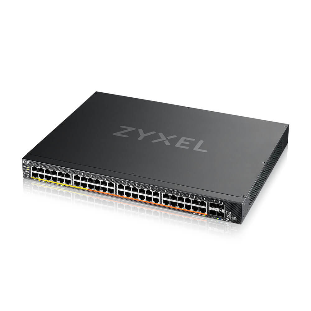 Zyxel Switch full managed Layer3 28 Port &bull 24x 2.5 GbE &bull PoE Budget 700/1440 Watt &bull 4x 10 Gb SFP+ Combo &bull 19\" &bull NebulaFlex Pro &bull XMG2230-28HP