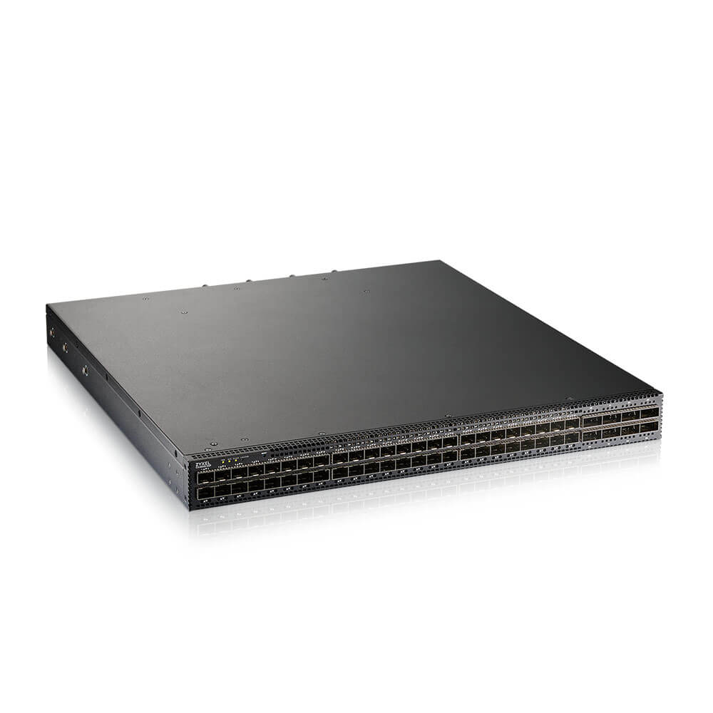 Zyxel Switch full managed Layer3 48 Port &bull Aggregation &bull 8x 100 QSFP28 Ports &bull 48x 25GbE/10GbE SFP+ Ports &bull CX4800-56F-EU0101F