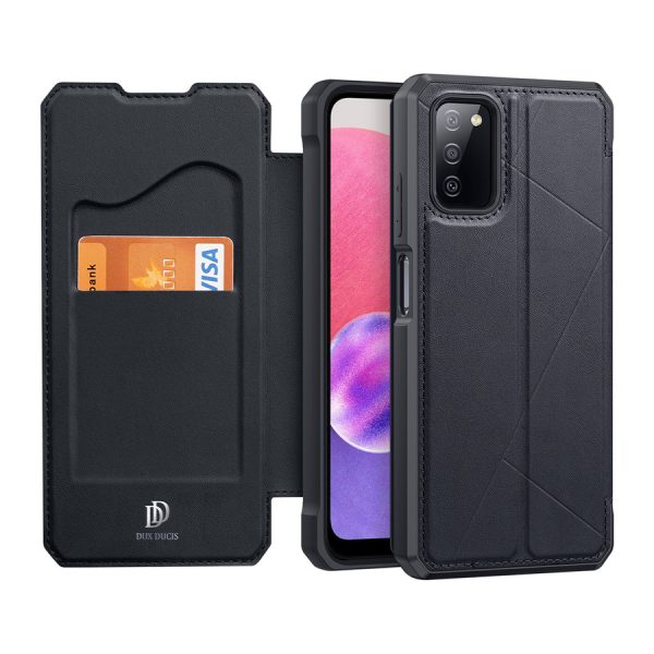DUX DUCIS SKIN X BOOKCASE TYPE CASE FOR SAMSUNG GALAXY A03S BLACK