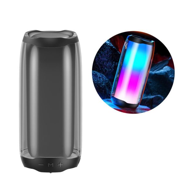 WK DESIGN PORTABLE WIRELESS BLUETOOTH 5.0 SPEAKER RGB 2000MAH BLACK (D31 BLACK)