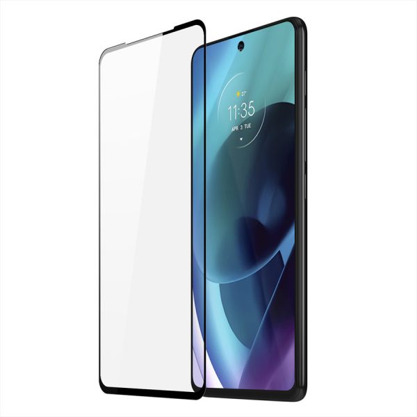 DUX DUCIS 9D TEMPERED GLASS 9H FULL SCREEN TEMPERED GLASS WITH FRAME MOTOROLA MOTO G71 5G BLACK (CASE FRIENDLY)