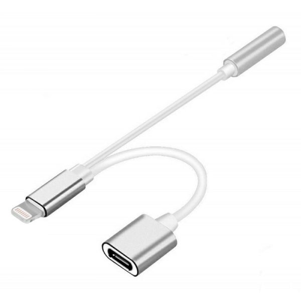 3.5MM ADAPTER - LIGHTNING/LIGHTNING SILV