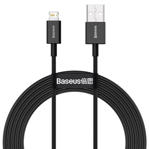 BASEUS SUPERIOR SERIES CABLE USB TO IP 2.4A 2M (BLACK)