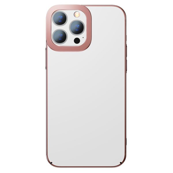 BASEUS GLITTER TRANSPARENT CASE FOR IPHONE 13 PRO MAX (PINK)
