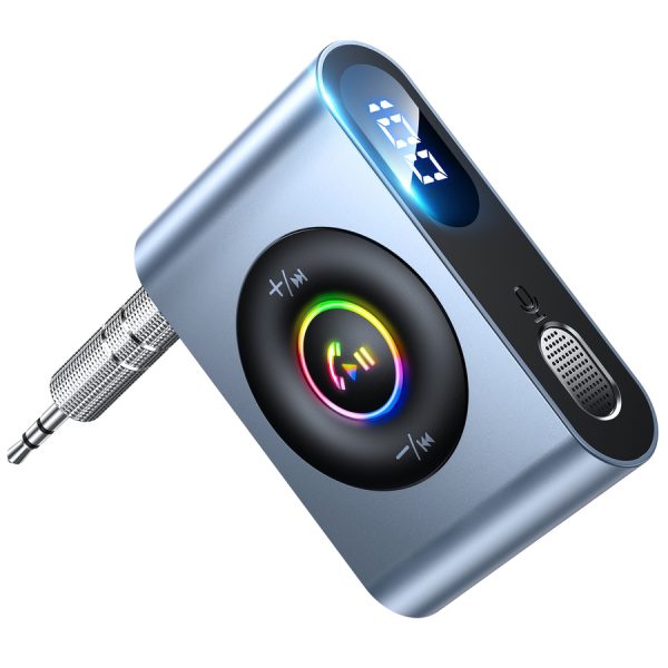 JOYROOM CAR BLUETOOTH 5.3 TRANSMITTER AND HANDS-FREE KIT FOR AUX 3.5MM MINI JACK PORT (JR-CB1)
