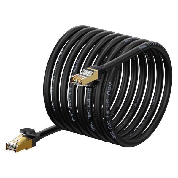 BASEUS SPEED SEVEN HIGH SPEED RJ45 NETWORK CABLE 10GBPS 10M BLACK (WKJS010701)