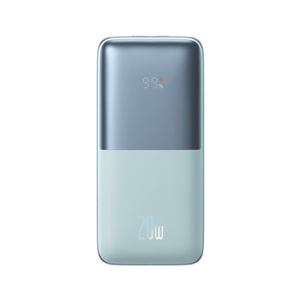BASEUS BASEUS PRO 10000MAH 20W BLUE POWERBANK WITH USB TYPE A - USB TYPE C 3A 0.3M CABLE (PPBD040203)