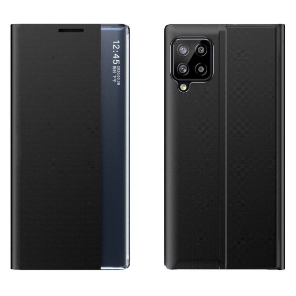 SLEEP CASE BOOKCASE TYPE CASE WITH SMART WINDOW FOR SAMSUNG GALAXY A22 4G BLACK