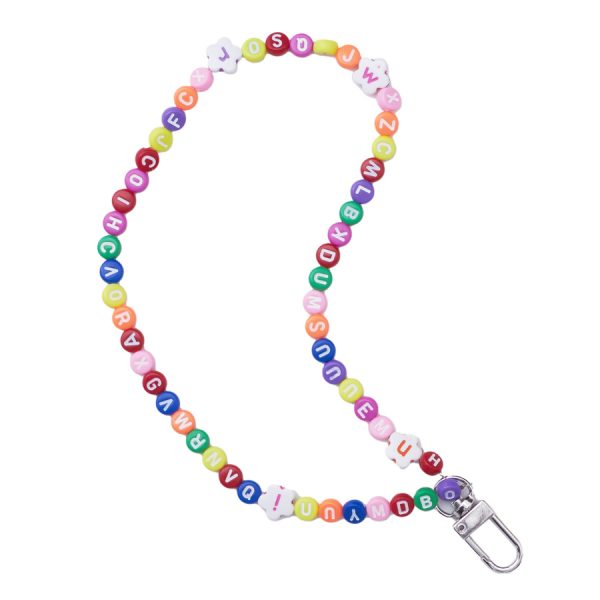 LANYARD FOR KEYS, PENDANT, STRING BEADS, PATTERN 5
