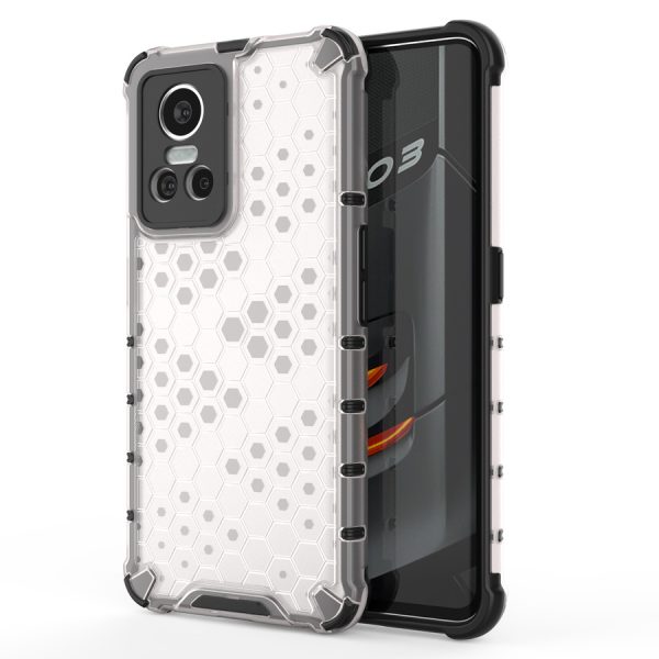 HONEYCOMB CASE ARMORED COVER WITH A GEL FRAME REALME GT NEO 3 TRANSPARENT