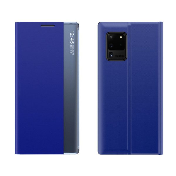 NEW SLEEP CASE BOOKCASE TYPE CASE WITH KICKSTAND FUNCTION FOR SAMSUNG GALAXY A02S EU BLUE