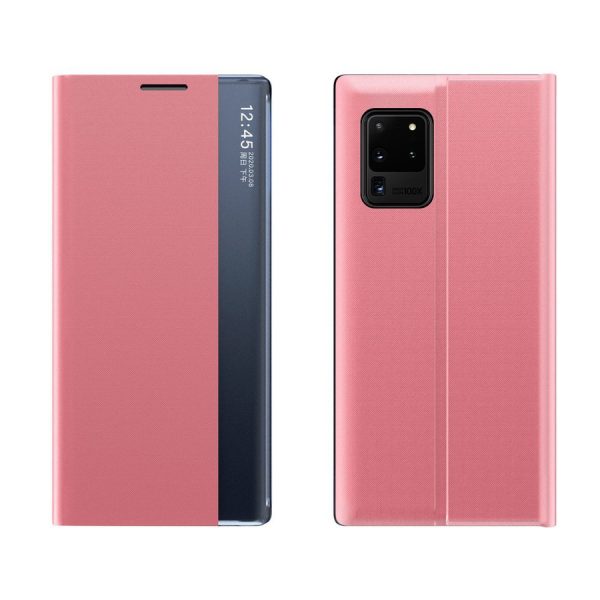 NEW SLEEP CASE BOOKCASE TYPE CASE WITH KICKSTAND FUNCTION FOR SAMSUNG GALAXY A52S 5G / A52 5G / A52 4G PINK