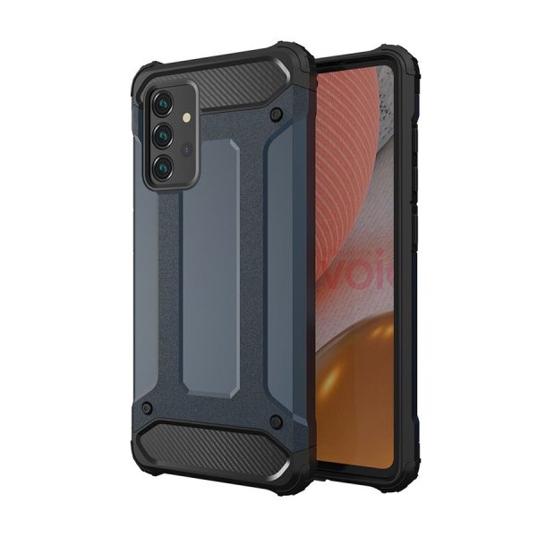 HYBRID ARMOR CASE TOUGH RUGGED COVER FOR SAMSUNG GALAXY A72 4G BLUE