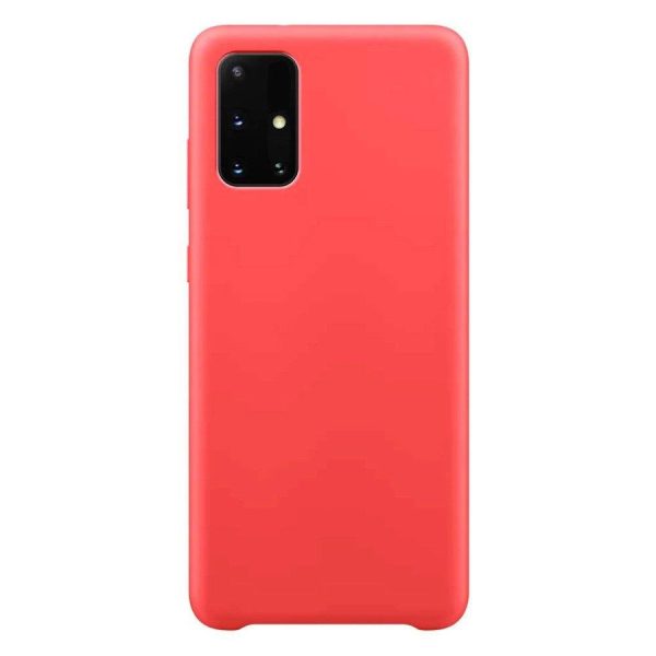 SILICONE CASE SOFT FLEXIBLE RUBBER COVER FOR SAMSUNG GALAXY S21+ 5G (S21 PLUS 5G) RED