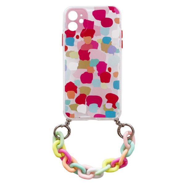 COLOR CHAIN CASE GEL FLEXIBLE ELASTIC CASE COVER WITH A CHAIN PENDANT FOR XIAOMI REDMI NOTE 10 PRO MULTICOLOUR  (2)