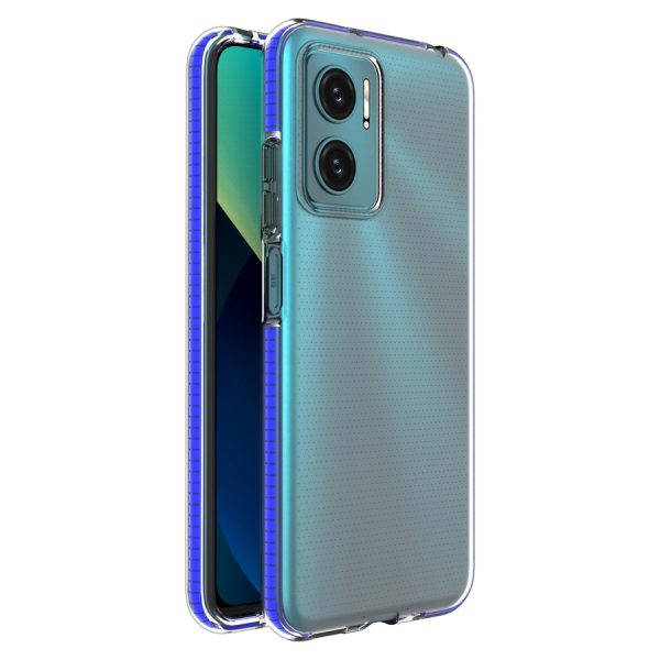 SPRING CASE COVER GEL COVER WITH A COLORED FRAME FOR XIAOMI REDMI 10 DARK BLUE