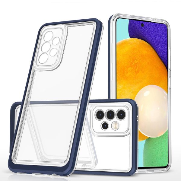 CLEAR 3IN1 CASE FOR SAMSUNG GALAXY A13 5G FRAME GEL COVER BLUE