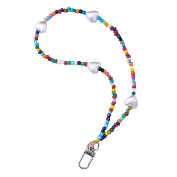LANYARD FOR KEYS, PENDANT, STRING BEADS, PATTERN 2
