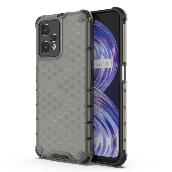 HONEYCOMB CASE ARMORED COVER WITH A GEL FRAME REALME 9 PRO BLACK