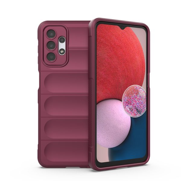 MAGIC SHIELD CASE CASE FOR SAMSUNG GALAXY A13 5G FLEXIBLE ARMORED SLEEVE BURGUNDY