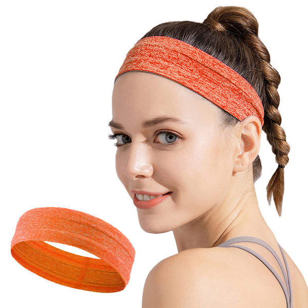 ELASTIC FABRIC HEADBAND FOR RUNNING FITNESS PINK